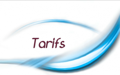 Changements de tarifs à partir du 1er février 2018